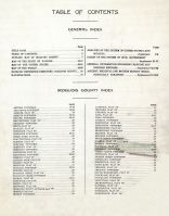 Table of Contents, Iroquois County 1921